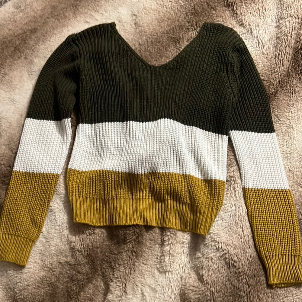Crisscross sweater